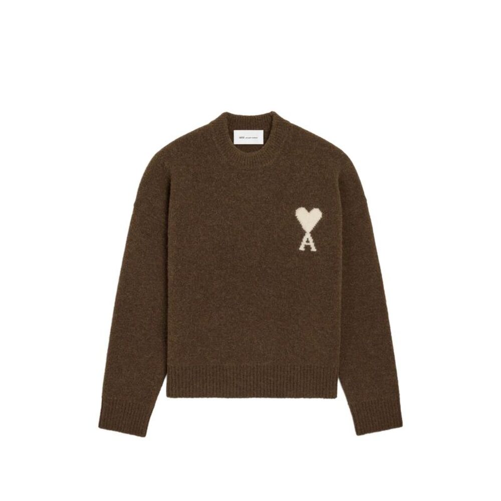 Ami Paris Brown Sweaters & Knitwear - Jumpers Men